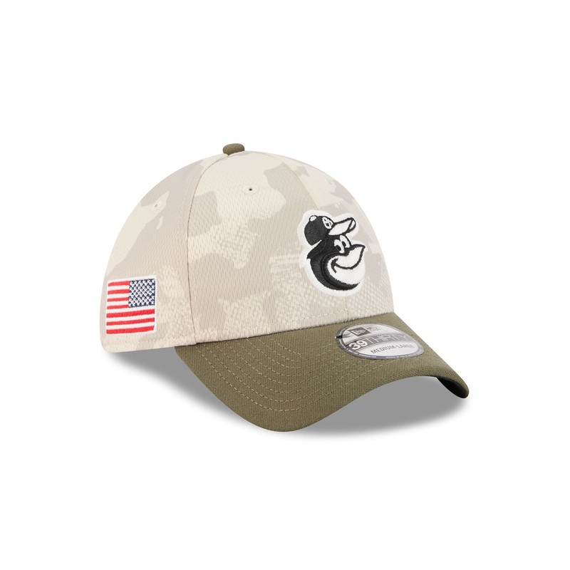 Baltimore Orioles Armed Forces Day 2025 39THIRTY Stretch Fit Hat S/M
