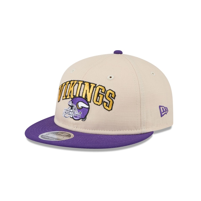 Minnesota Vikings Historic Helmet Retro Crown 9FIFTY Snapback Hat One Size