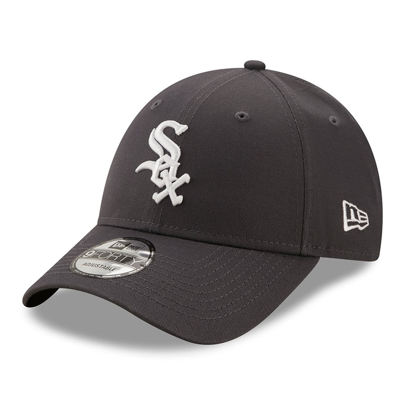 New Era 9FORTY Chicago White Sox Baseball Cap – MLB League Essential – Graphite-White Adjustable