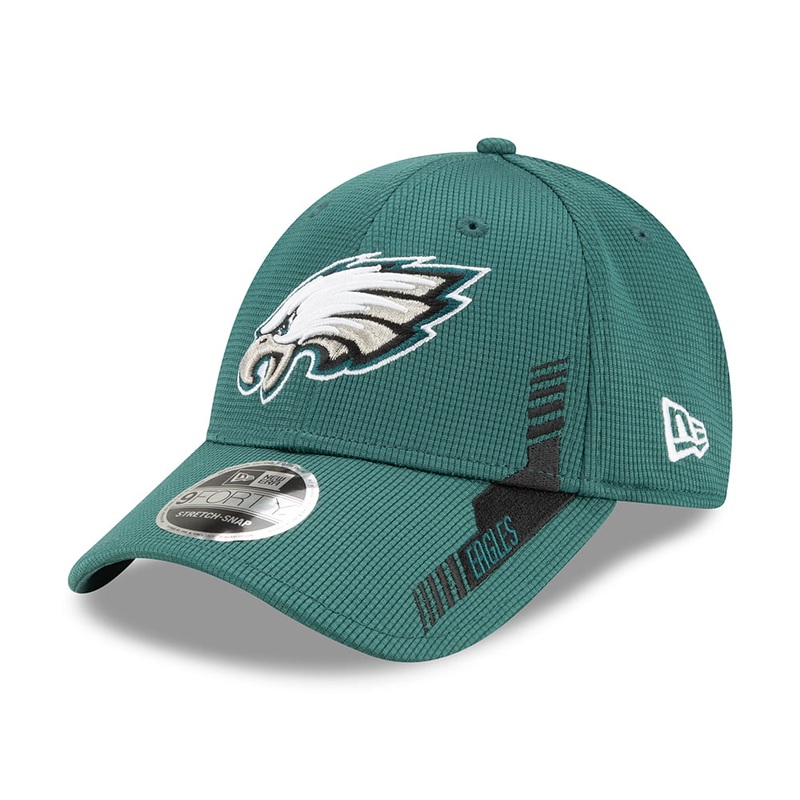 New Era 9FORTY Philadelphia Eagles Baseball Cap – Sideline Home – Black-Midnight Green Adjustable