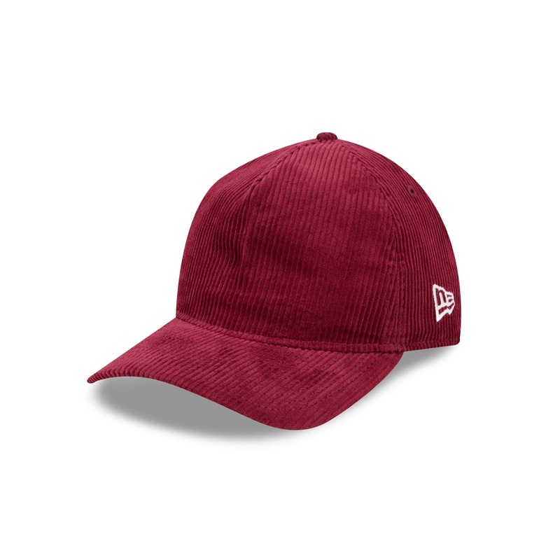 New Era Cap Maroon Corduroy 9TWENTY A-Frame Adjustable Hat One Size