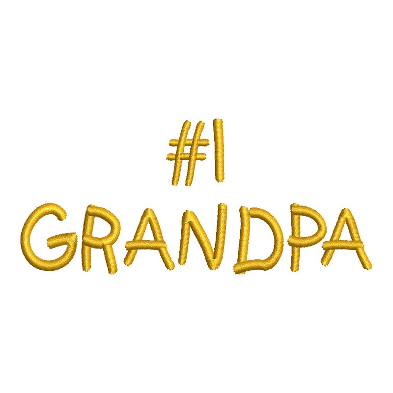 Number 1 Grandpa Letters Default Title One Size