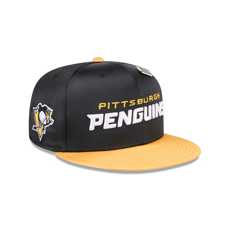 Pittsburgh Penguins Spring Satin 59FIFTY Fitted Hat 7