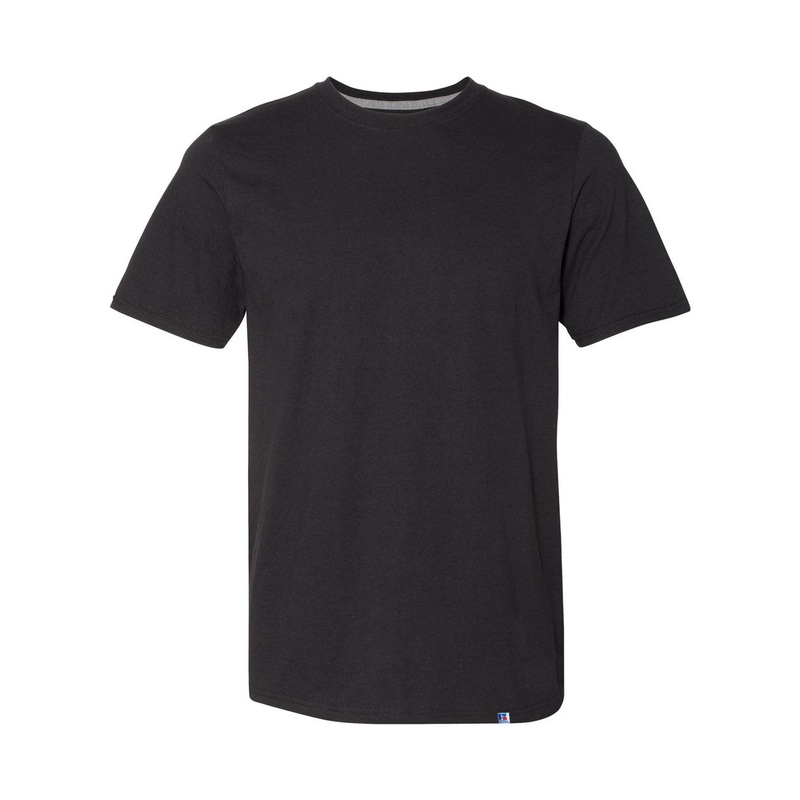 Russell Athletic 64STTM Dri Power CVC Performance T-Shirt – Black Black S