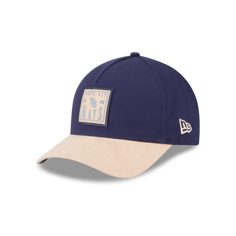 Tampa Bay Rays Suede Patch 9FORTY M-Crown A-Frame Adjustable Hat One Size