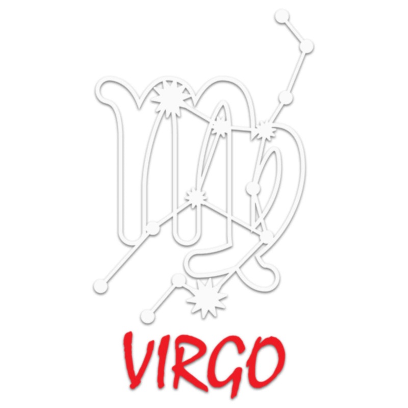 White Red Zodiac Virgo Sign Default Title One Size