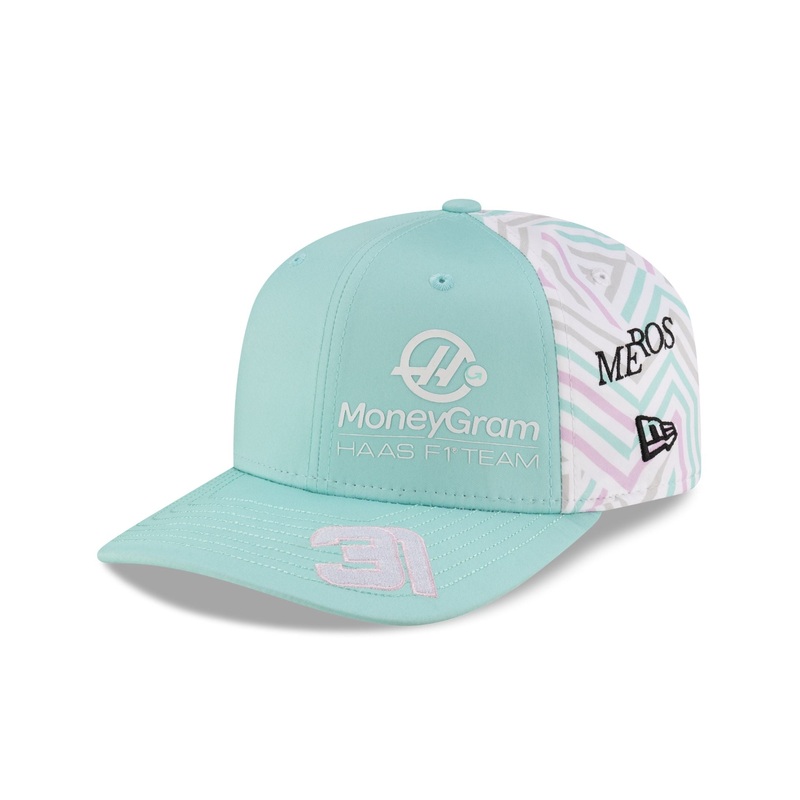2025 Miami Race Special MoneyGram Haas F1 Team Esteban Ocon 9SEVENTY Stretch-Snap Hat One Size