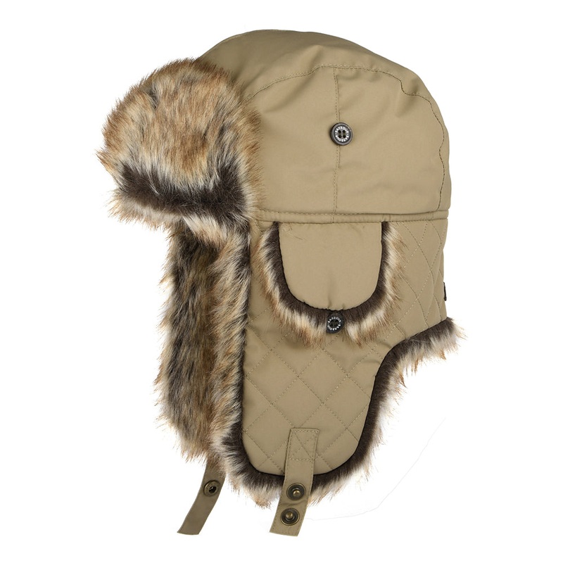 Barbour Hats Cleadon Water Resistant Trapper Hat – Ecru S