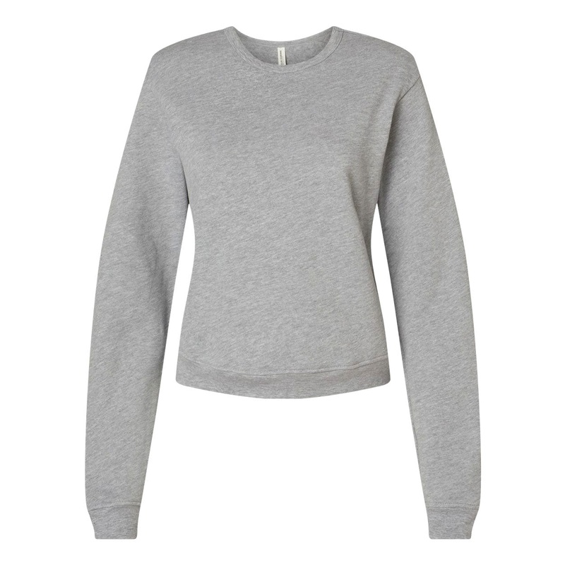 BELLA + CANVAS 7511 Women’s Sponge Fleece Classic Crewneck Sweatshirt White S