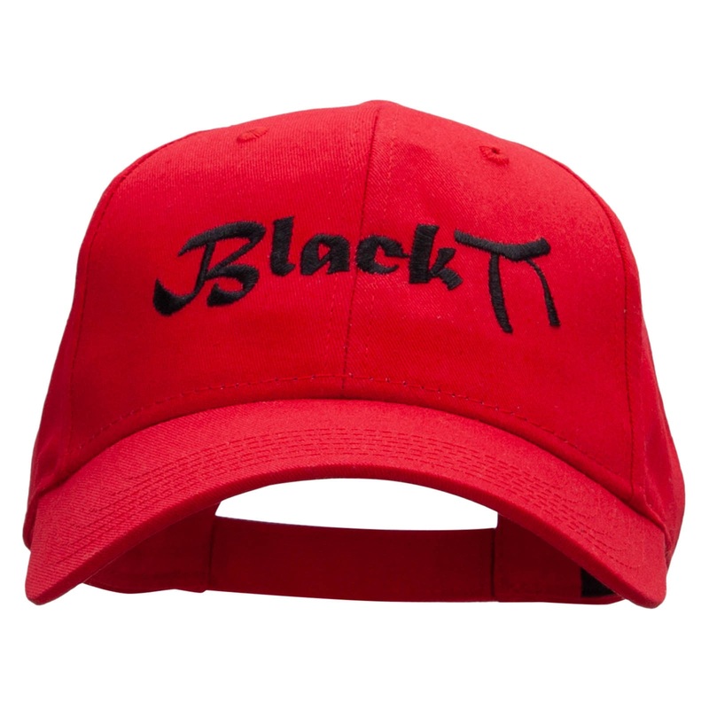 Black Belt Embroidered Low Profile Cap Red One Size