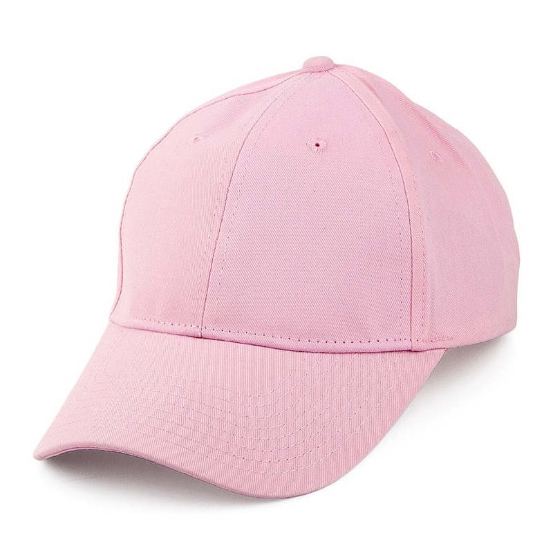Brushed Cotton Baseball Cap – Pink Adjustable