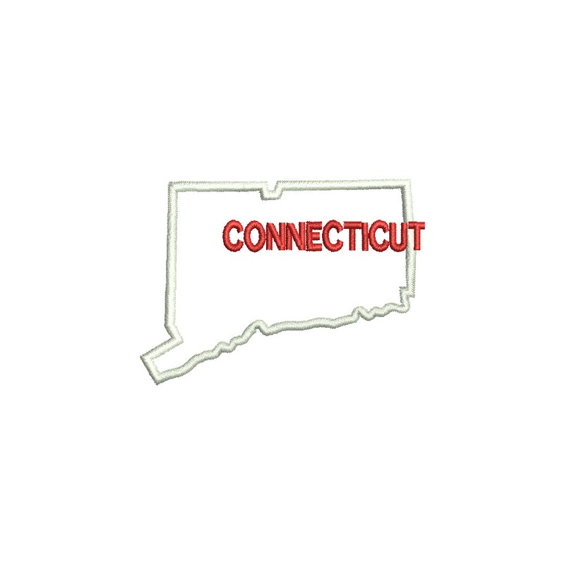 Connecticut with Map Outline Default Title One Size