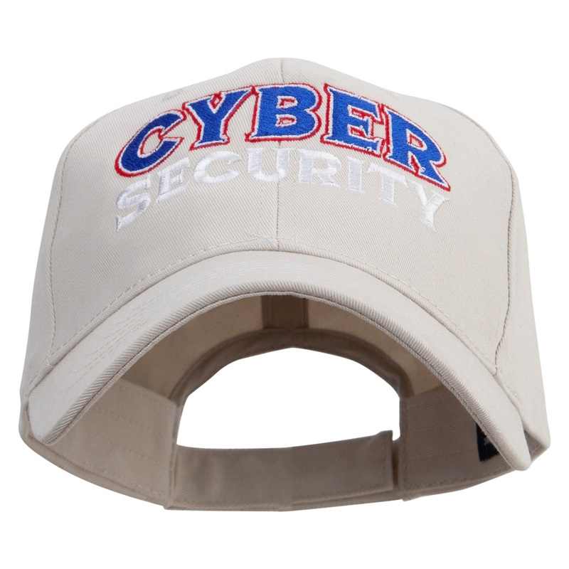 Cyber Security Embroidered Low Profile Organic Cotton Cap Stone One Size