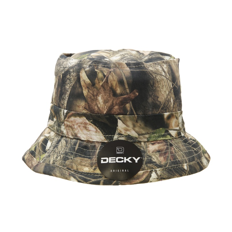 Decky 460 – Structured HybriCam Fisherman’s Hat, Camo Bucket Hat – CASE Pricing Greybark S/M