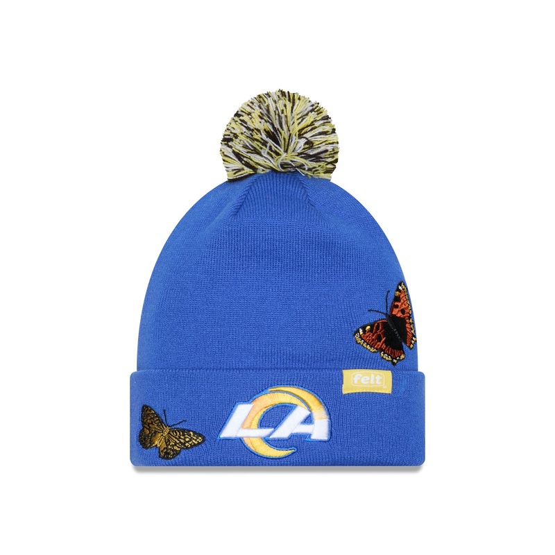 FELT x Los Angeles Rams Pom Knit Hat One Size