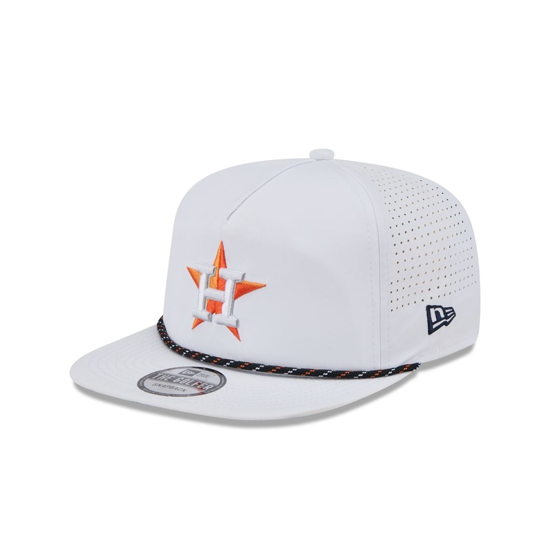 Houston Astros Optic White Performance Rope Golfer Hat One Size