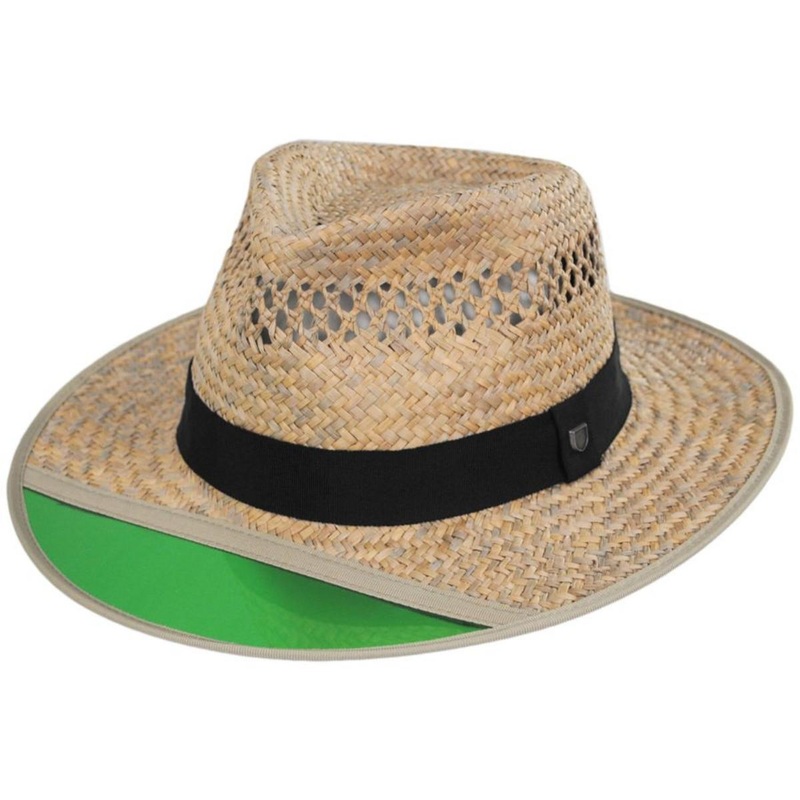 Hunter Malan Straw Fedora Hat TAN XS
