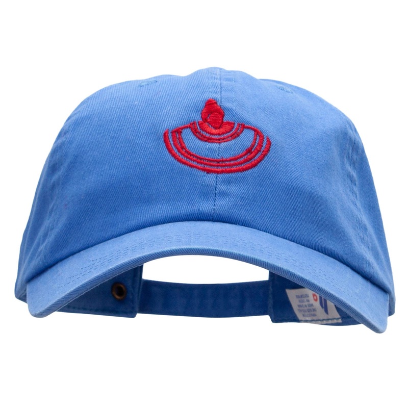 Mexican Dancer Embroidered Low Profile Dyed Washed Caps Royal One Size