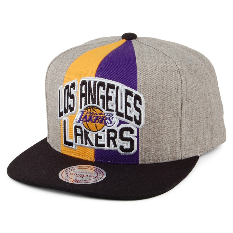 Mitchell & Ness L.A. Lakers Snapback Cap – Equip – Grey Adjustable