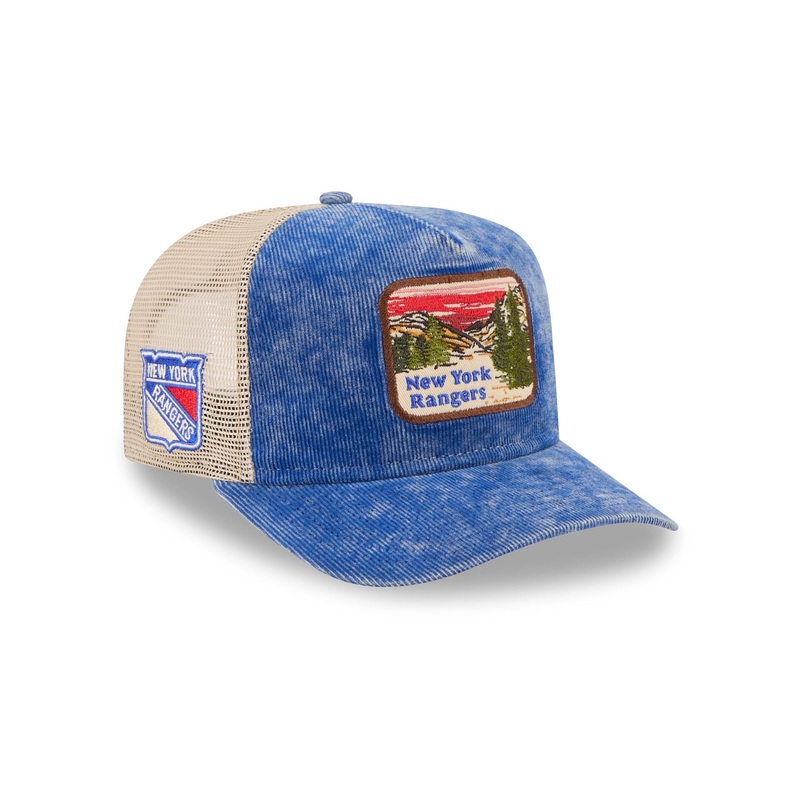 New York Rangers Vintage Landscape 9FIFTY A-Frame Trucker Hat One Size