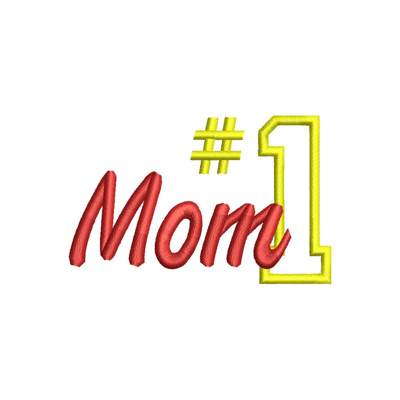 Number 1 Mom Outline Default Title One Size