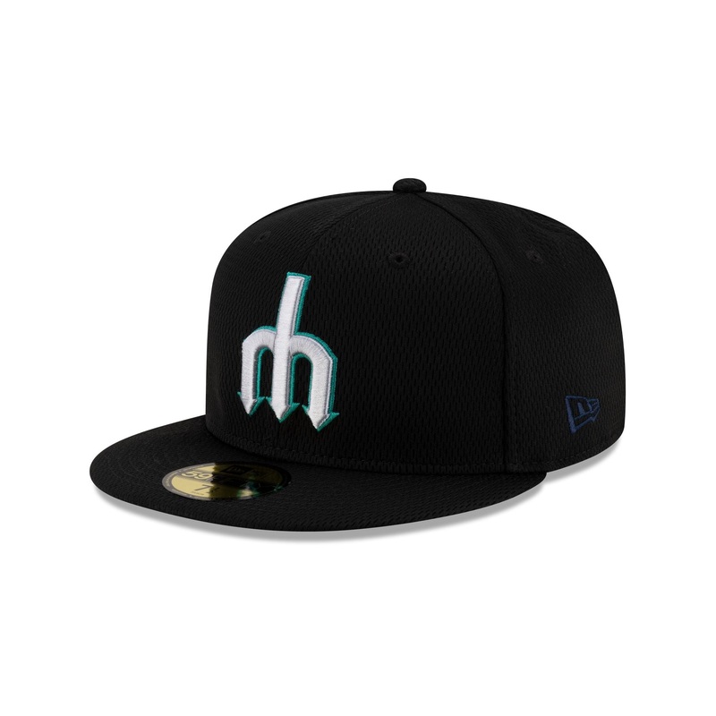 Seattle Mariners 2025 Clubhouse Alt Black 59FIFTY Fitted Hat 7