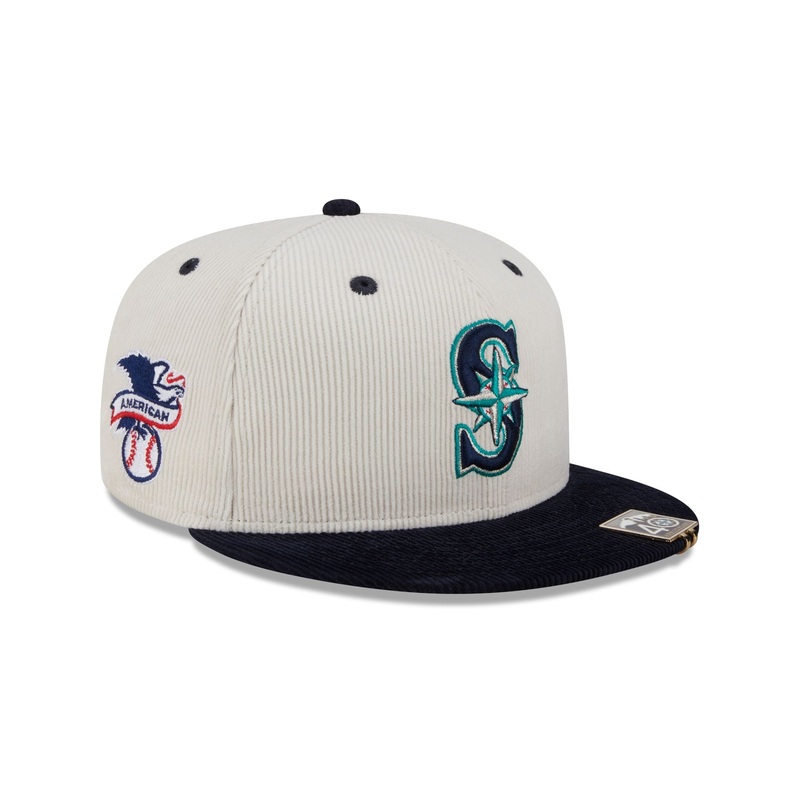 Seattle Mariners Two Tone Cord 59FIFTY Fitted Hat 7