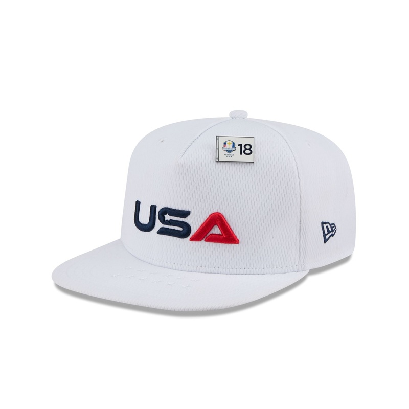 2025 Ryder Cup Team USA White 59FIFTY A-Frame Fitted Hat 7