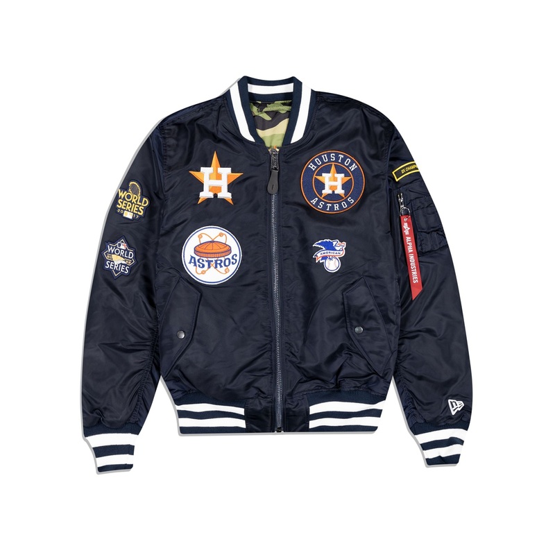 Alpha Industries X Houston Astros MA-1 Bomber Jacket S