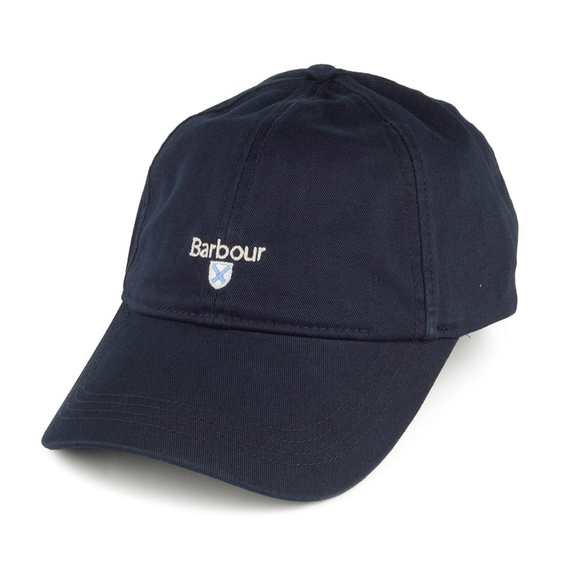 Barbour Hats Cascade Cotton Baseball Cap – Navy Blue Adjustable