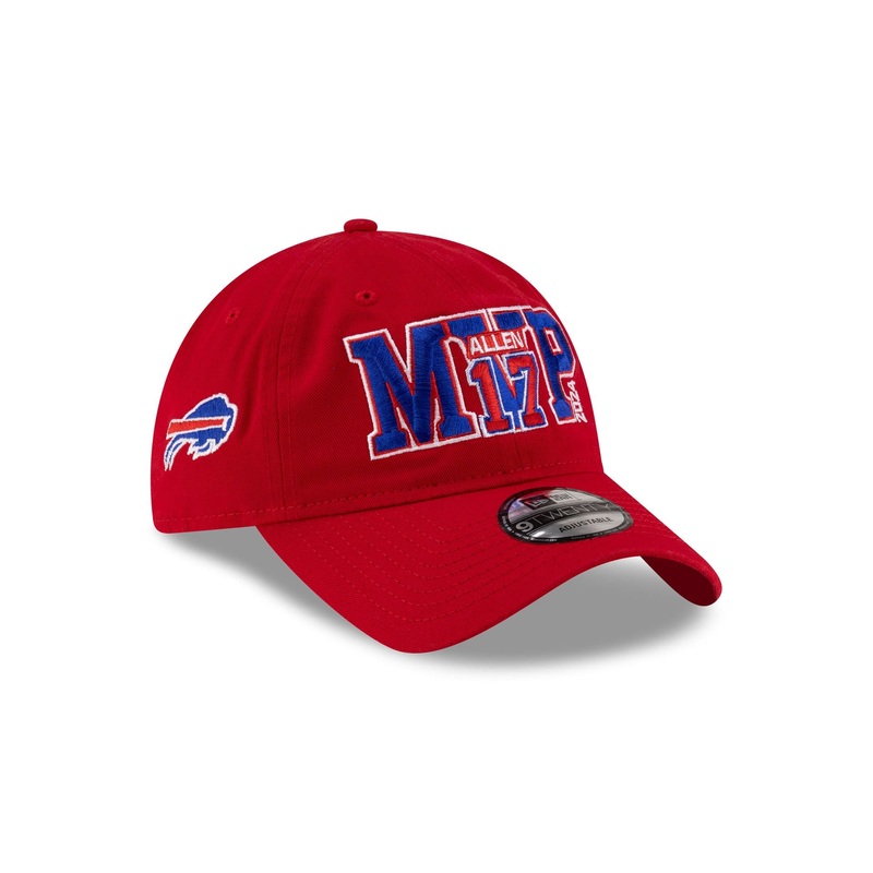 Buffalo Bills Josh Allen MVP Red 9TWENTY Adjustable Hat One Size