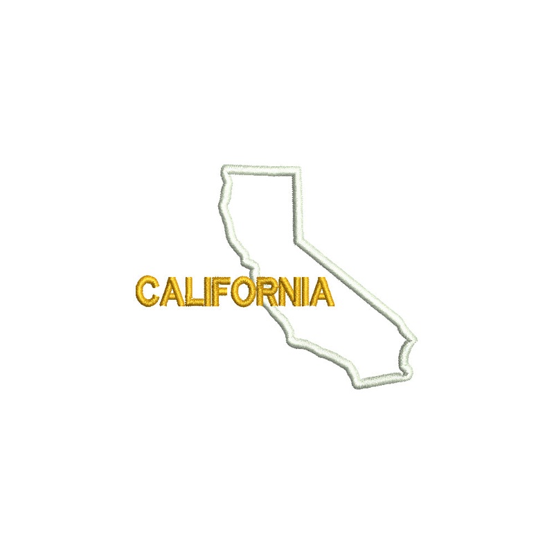 California with Map Outline Default Title One Size