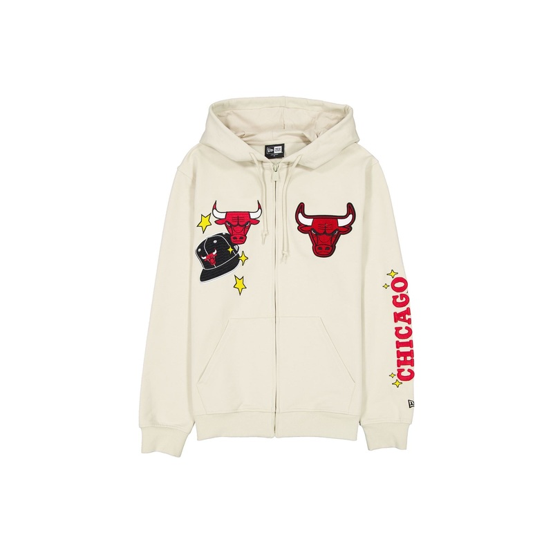 Chicago Bulls Stone Logo Select Full-Zip Hoodie S