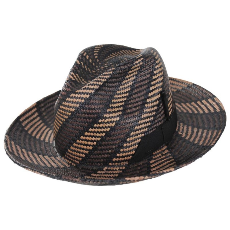 Giles Panama Straw Fedora Hat OAK S