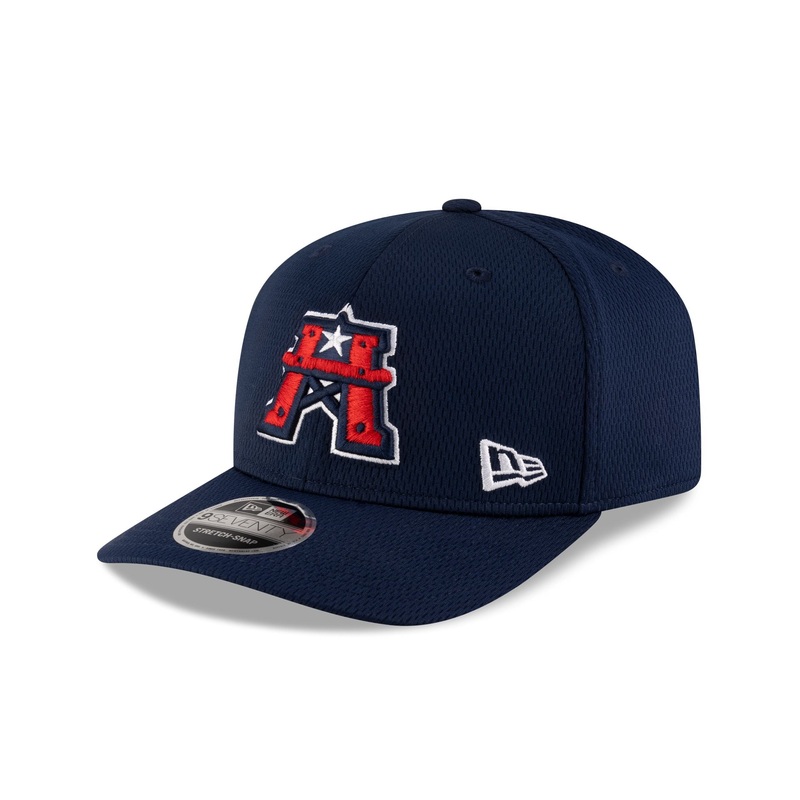 Houston Roughnecks Navy 9SEVENTY Stretch-Snap Hat One Size
