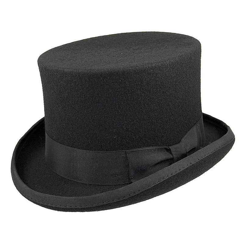 Jaxon & James Mid-Crown Top Hat Black Wholesale Pack Prepack