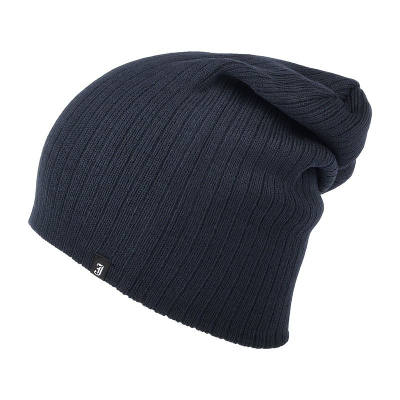 Jaxon & James Oversized Ribknit Beanie Hat – Navy Blue 1-Size