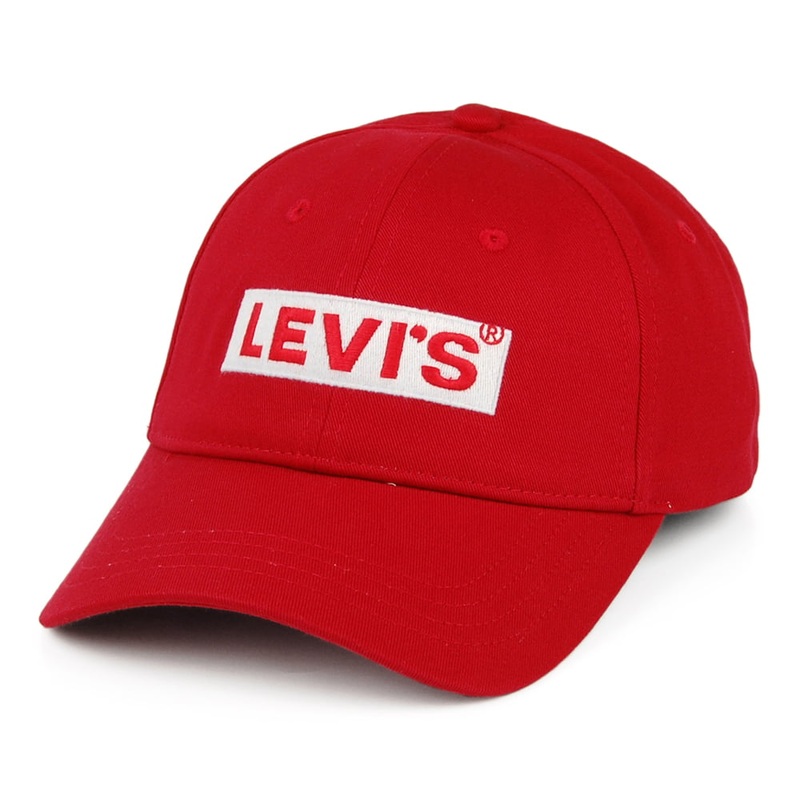 Levi’s Hats Box Tab Baseball Cap – Red Adjustable