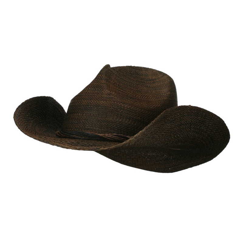 Men’s Vintage Western Cowboy Hat Brown M
