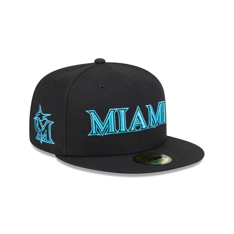 Miami Marlins City Connect Fan Pack Alt 59FIFTY Fitted Hat 7