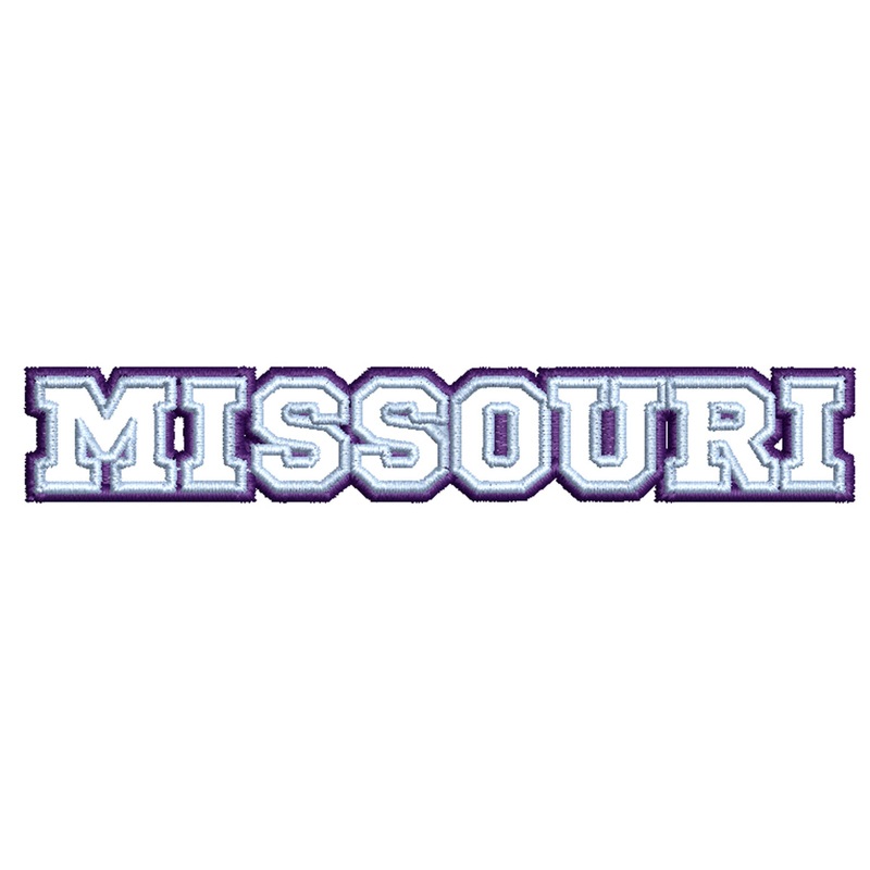 Missouri Typography Logo Missouri Typography Logo One Size