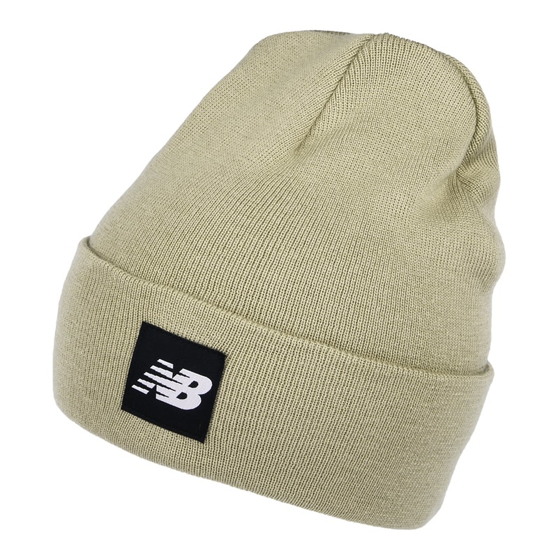 New Balance Hats Flying NB Knit Cuffed Beanie Hat – Taupe 1-Size