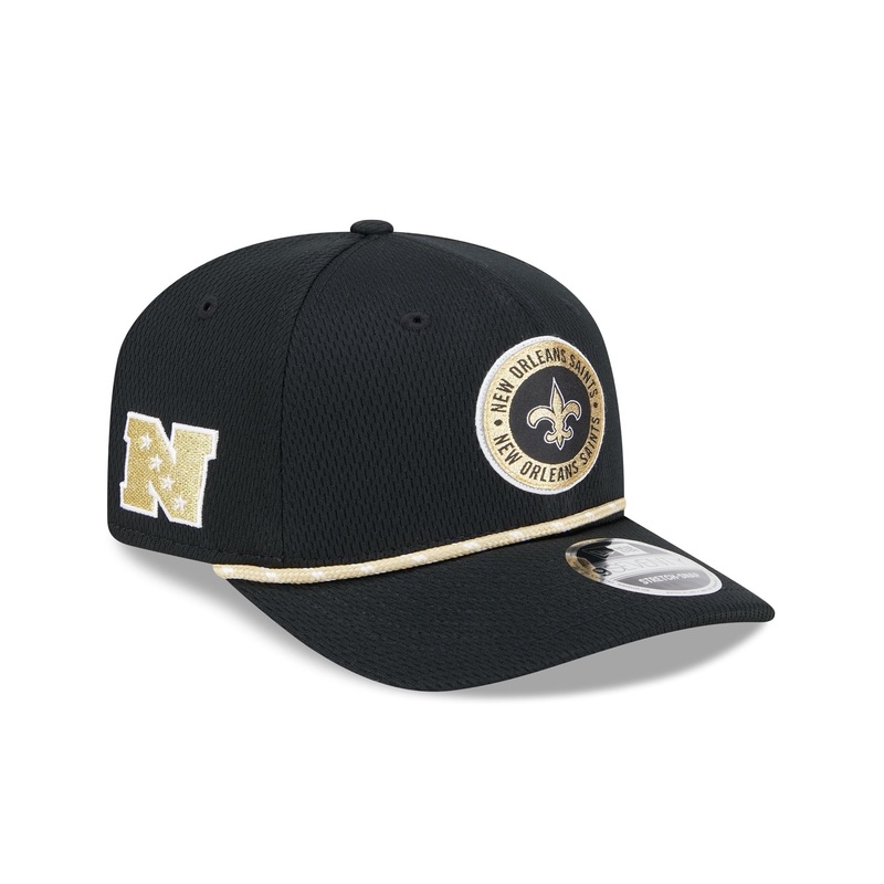New Orleans Saints 2024 Sideline 9SEVENTY Stretch-Snap Hat One Size