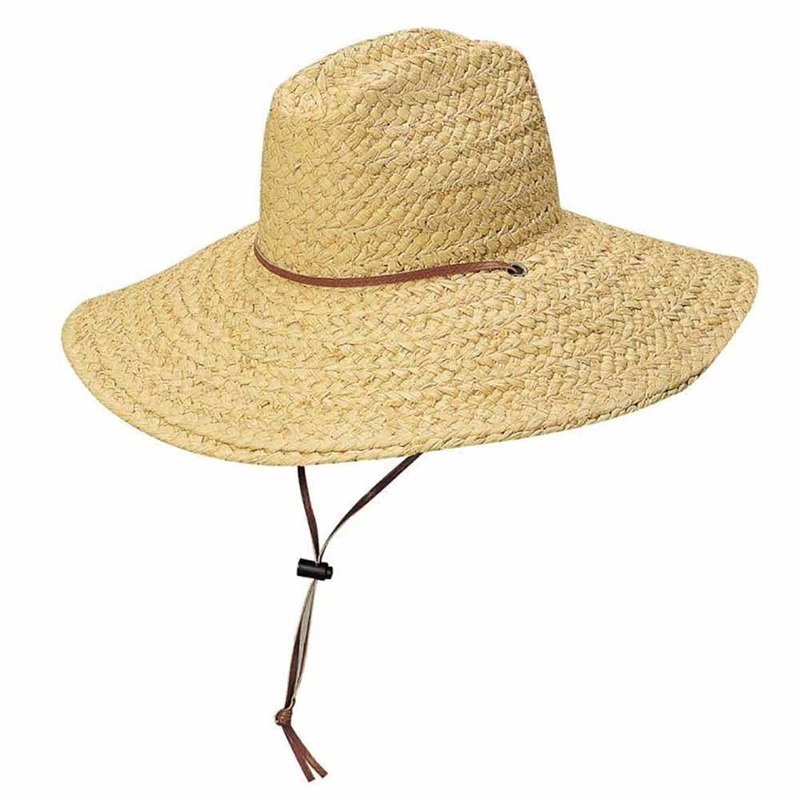 Rough Braid Raffia Lifeguard Hat – Scala Hats Natural S/M