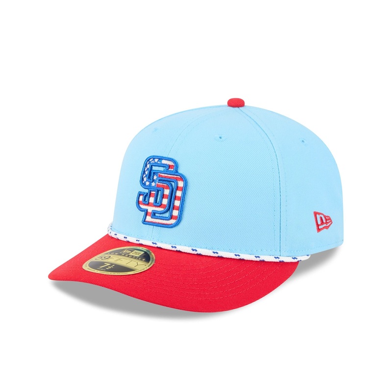 San Diego Padres Independence Day 2025 Low Profile 59FIFTY Fitted Hat 7