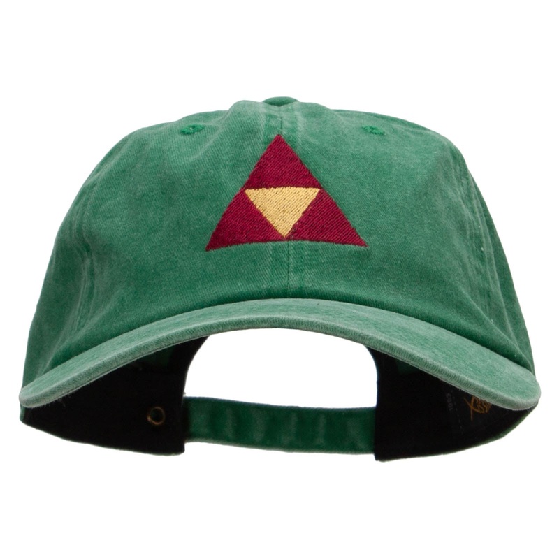 Triforce Embroidered Unstructured Cotton Cap Kelly Green One Size
