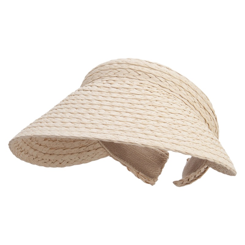Women’s Toyo Clip On Straw Visor Natural One Size