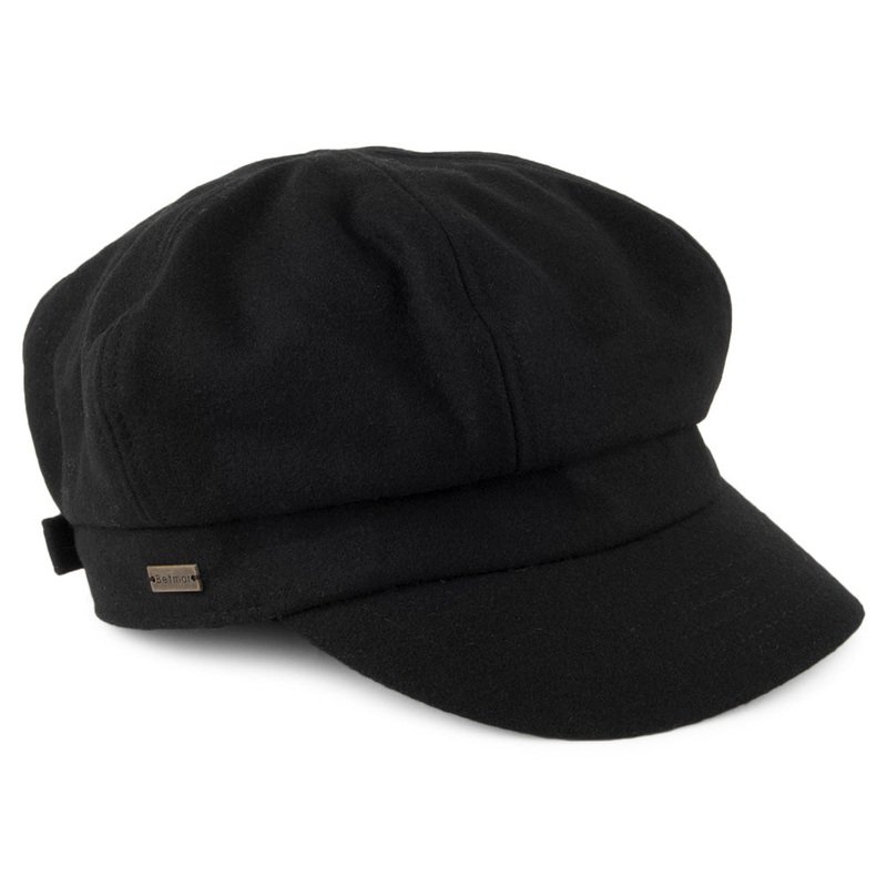 Betmar Hats Boy Meets Girl Newsboy Cap – Black 1-Size