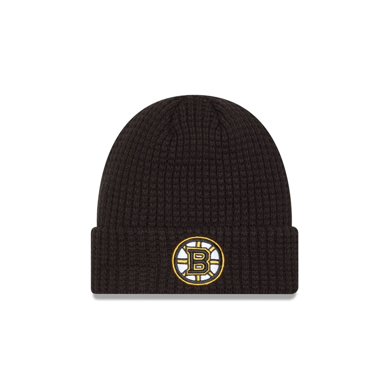Boston Bruins Waffle Knit Beanie One Size