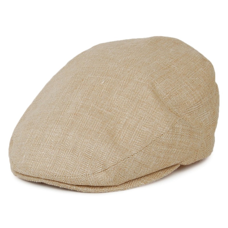 City Sport Promo Lightweight Herringbone Flat Cap – Sand 55